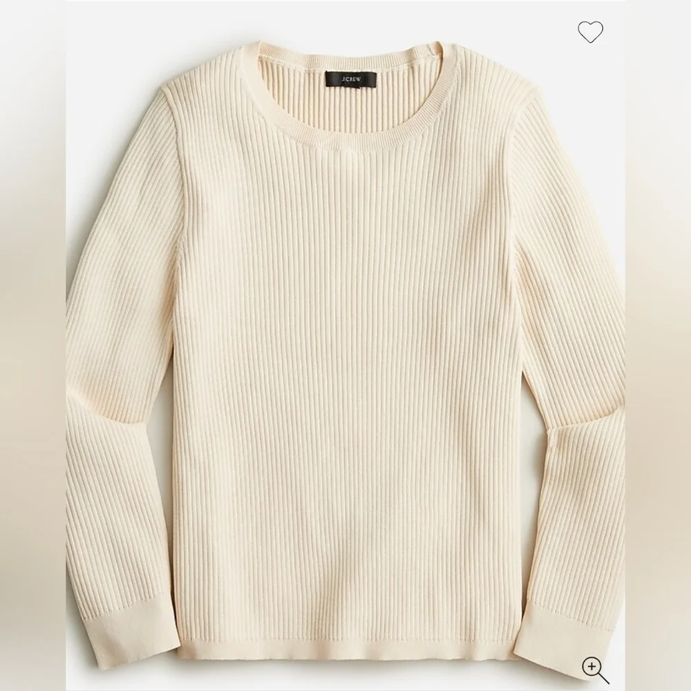 NWT J. Crew Supersculpt Ribbed Sweater T-shirt Size XL